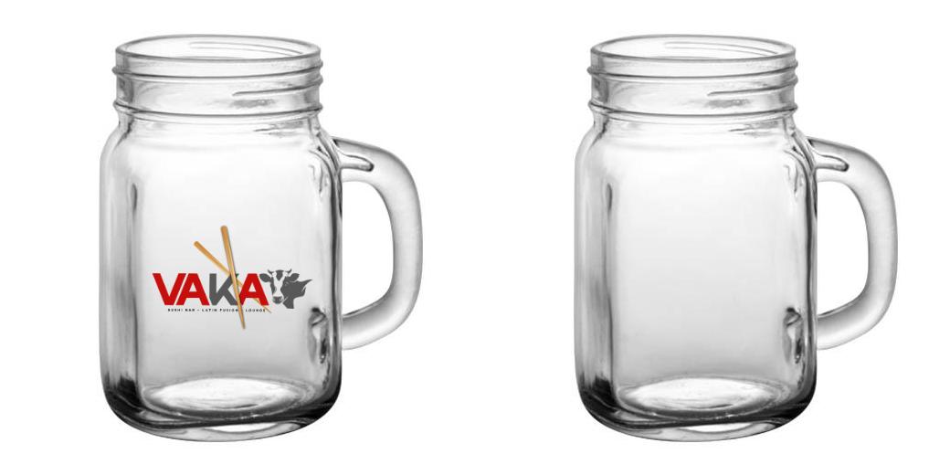 12 oz Custom BarConic® Mason Jar with Handle