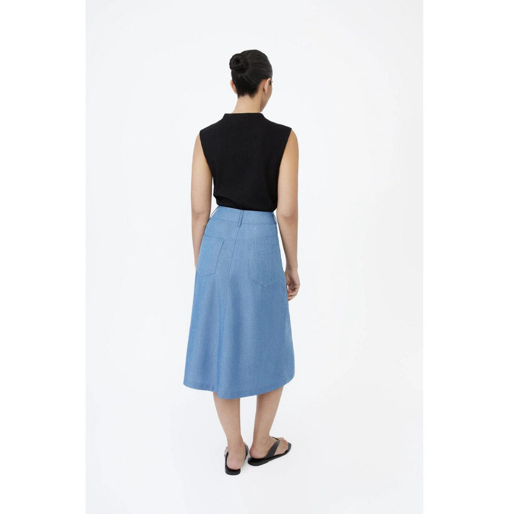 DAL THE LABEL Modal Ribbed Knit Tank, Black