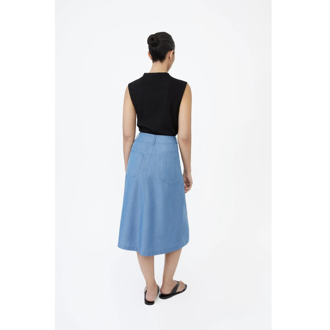 DAL THE LABEL Modal Ribbed Knit Tank, Black