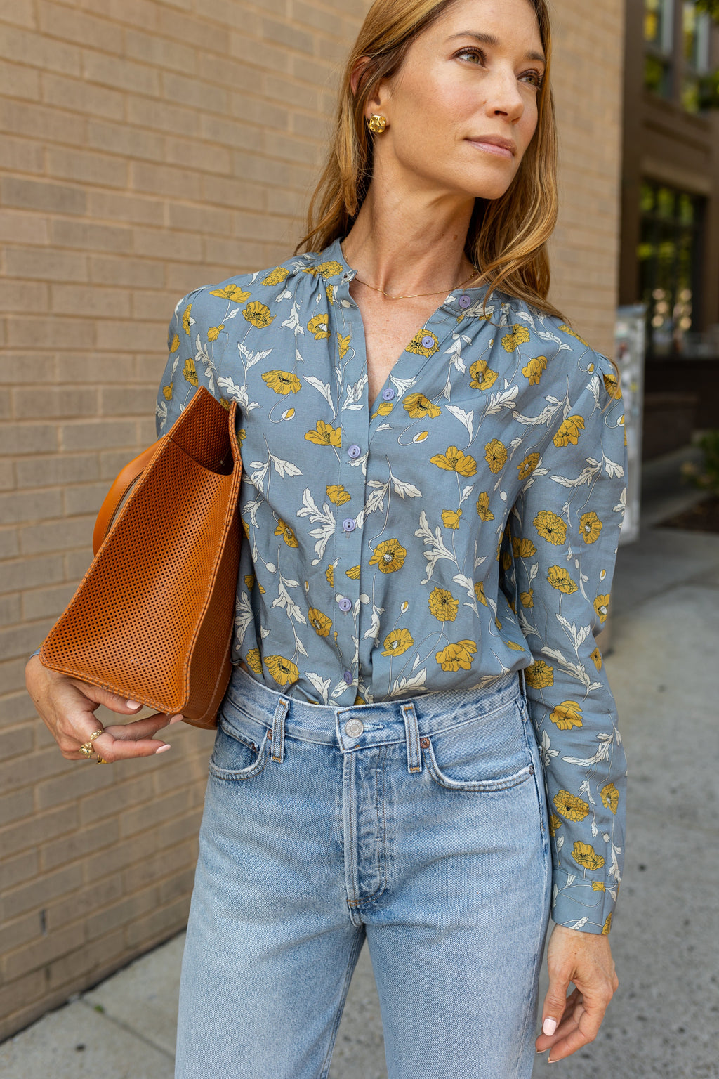 MODAFLEUR The Marie Top, Blue Bell