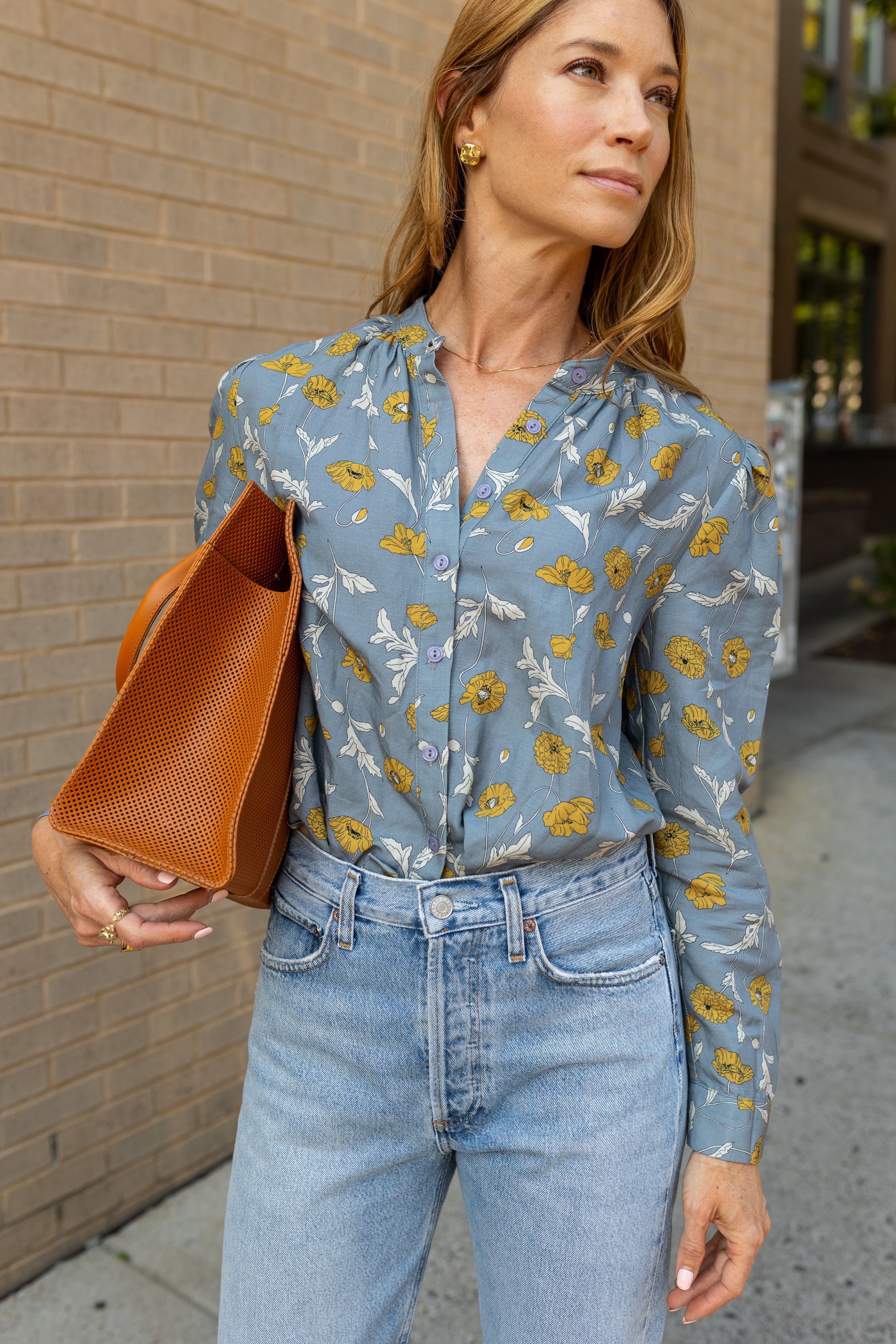 MODAFLEUR The Marie Top, Blue Bell