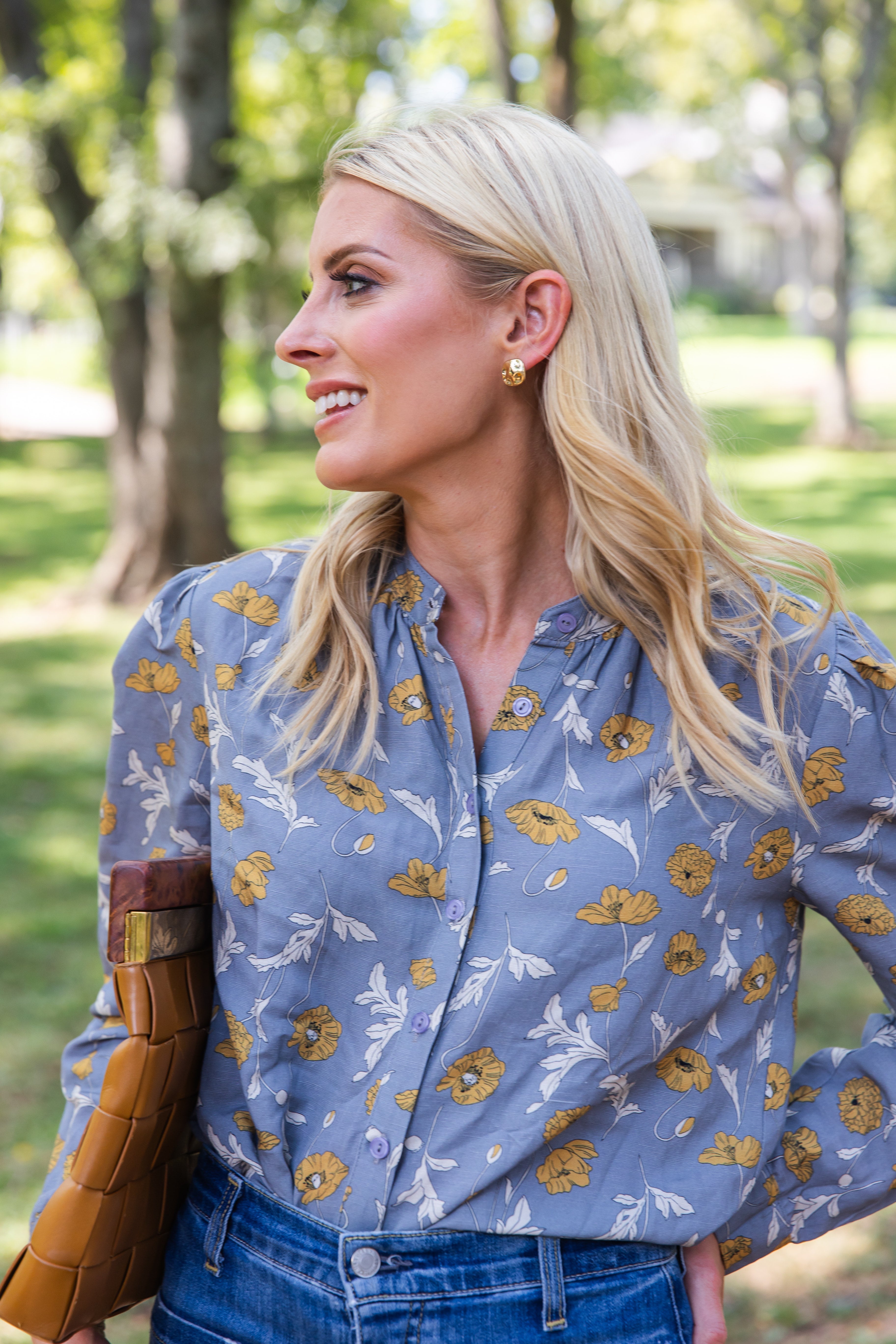 MODAFLEUR The Marie Top, Blue Bell