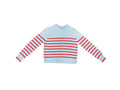 TUTTO | Light Blue Berry Stripe Sweater