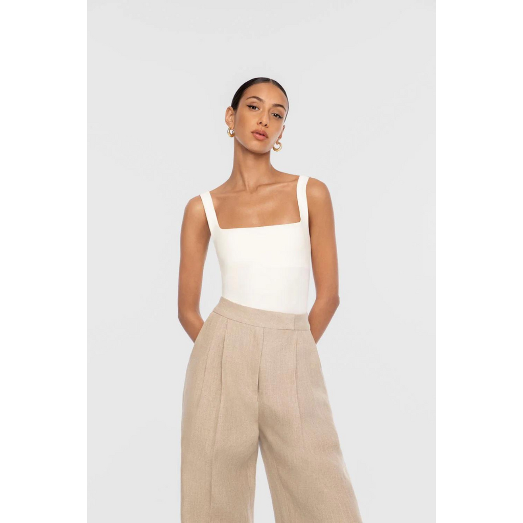 DAL THE LABEL Essential Bodysuit, Ivory