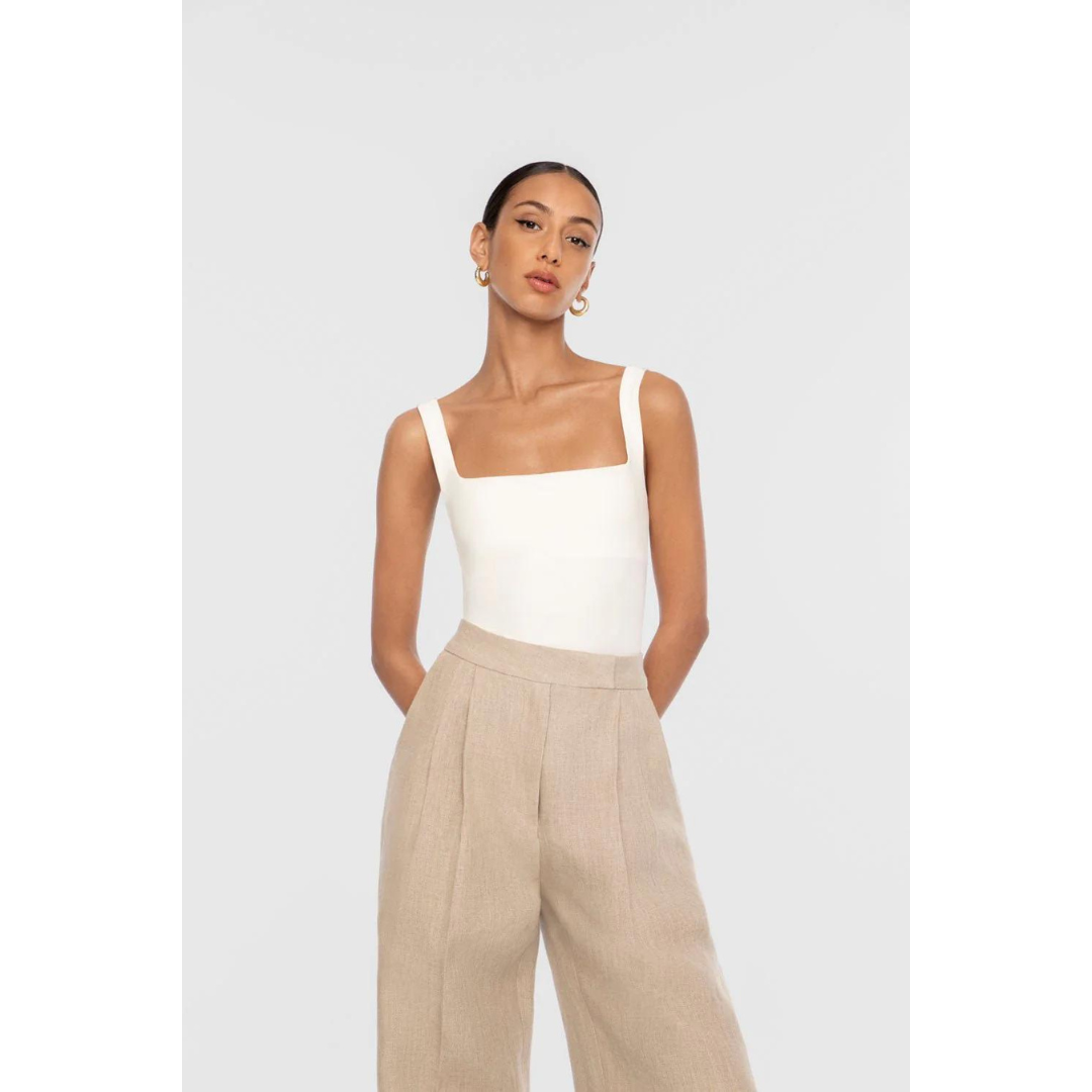 DAL THE LABEL Essential Bodysuit, Ivory