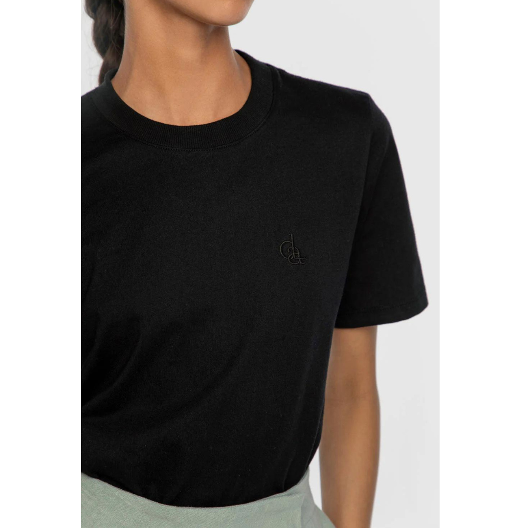 DAL THE LABEL Essential Organic Cotton T-Shirt, Black