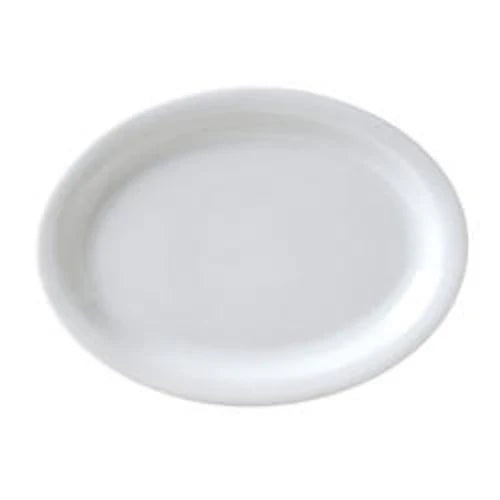 Vertex China CAT-13 Argyle & Catalina Oval Platter, 11-1/2, Pack of 6